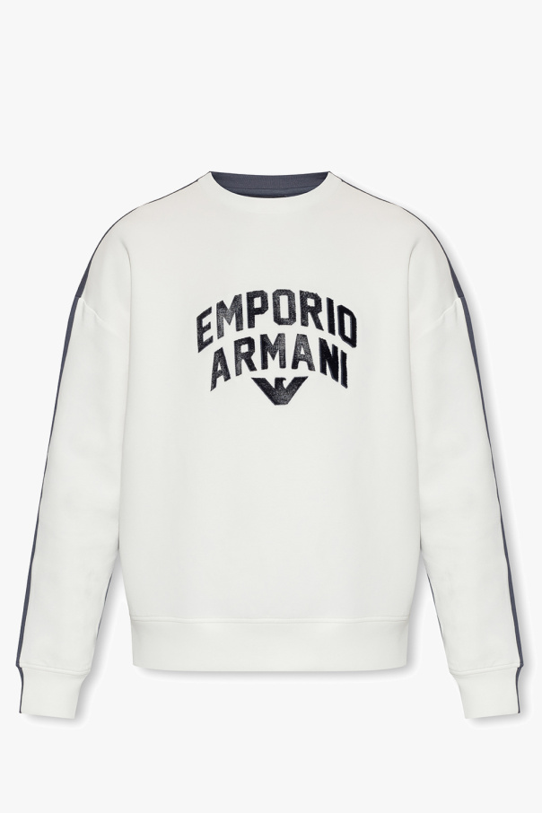 Emporio armani clearance embossed logo sweatshirt